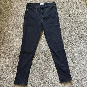 Jessica Simpson Black Wash High‎ Rise Skinny Jeans Comfort Stretch Size 6